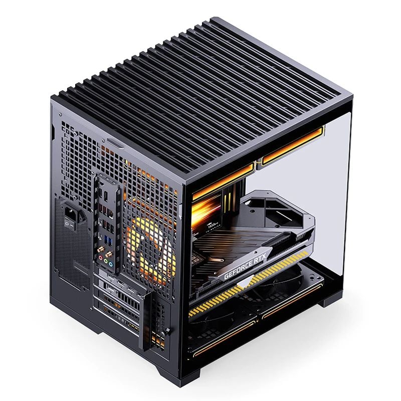 Vỏ case máy tính Jonsbo D34 - BLACK | Mini ITX, Matx, Màu Đen
