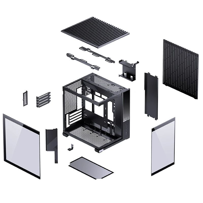 Vỏ case máy tính Jonsbo D34 - BLACK | Mini ITX, Matx, Màu Đen
