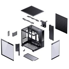 Vỏ case máy tính Jonsbo D34 - BLACK | Mini ITX, Matx, Màu Đen