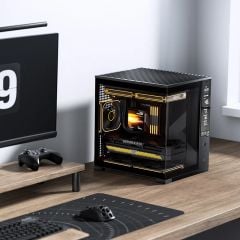 Vỏ case máy tính Jonsbo D34 - BLACK | Mini ITX, Matx, Màu Đen