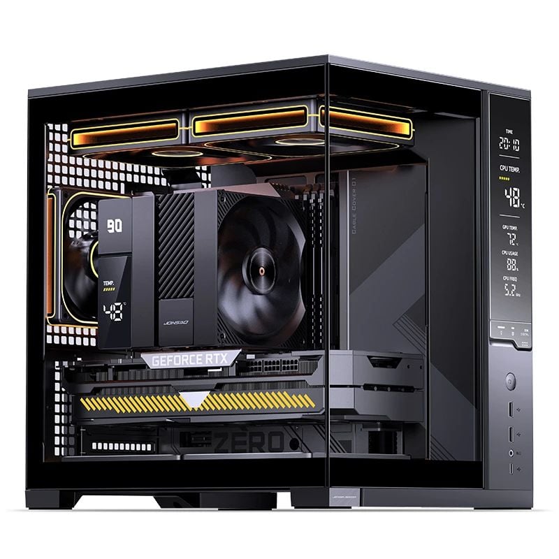 Vỏ case máy tính Jonsbo D34 - BLACK | Mini ITX, Matx, Màu Đen