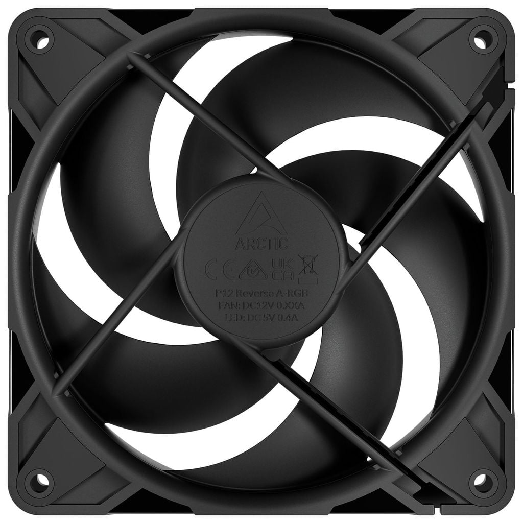 Quạt Fan case 12cm Arctic P12 Pro Reverse - BLACK (ACFAN00331A/Cánh ngược)