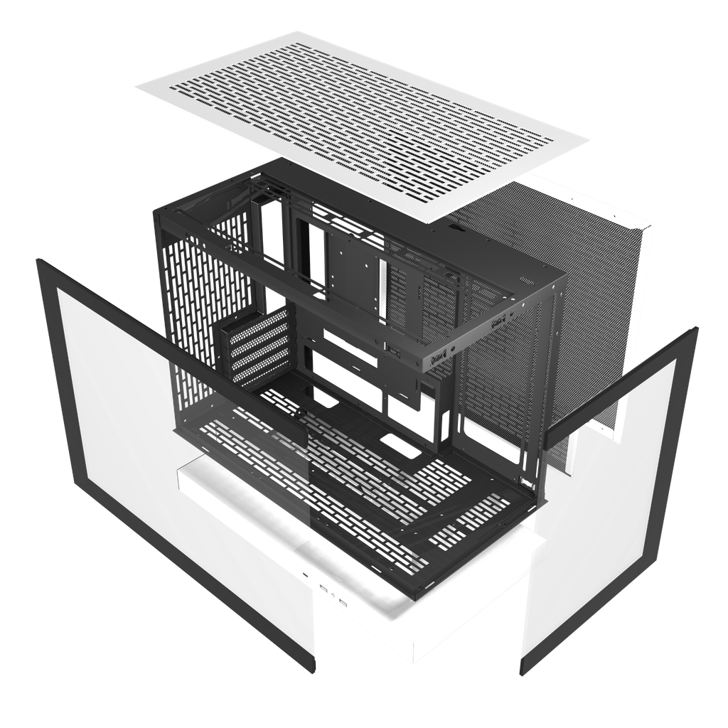 Vỏ Case Máy Tính DarkFlash F1 - WHITE