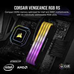 Bộ nhớ RAM PC Corsair DDR4 3200MHz 8GB 1x8GB DIMM XMP 2.0 Vengeance RGB RS