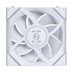 Fan Case LIAN LI UNI FAN SL WIRELESS LCD 120 | SINGLE PACK - WHITE (1 QUẠT LCD - CÁNH THUẬN)