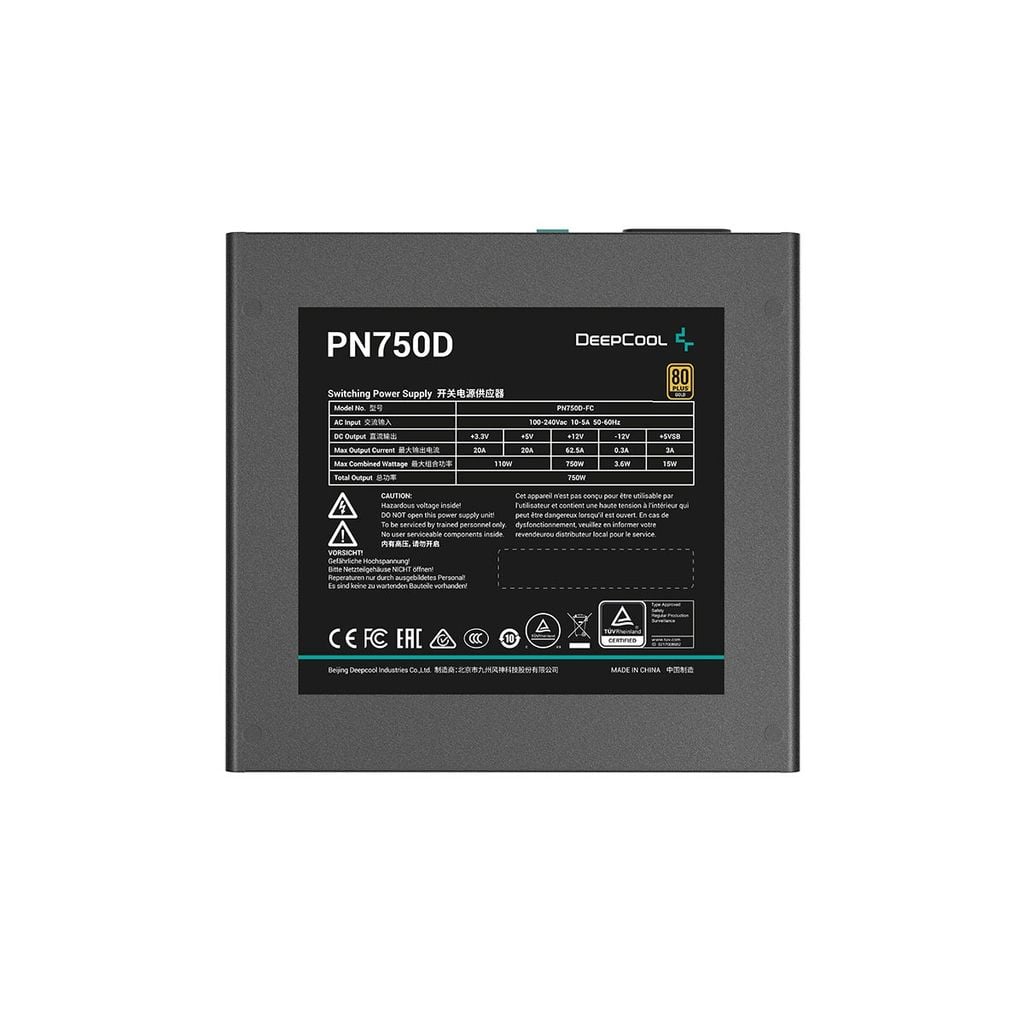 Nguồn máy tính Deepcool PN750D 750W 80 Plus Gold