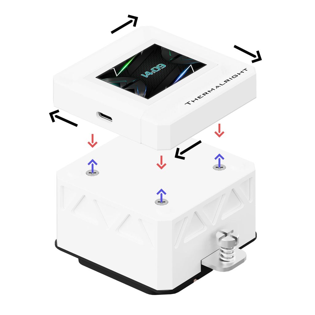 Tản nhiệt nước AIO THERMALRIGHT FROZEN WARFRAME LCD 360 SE ARGB - WHITE