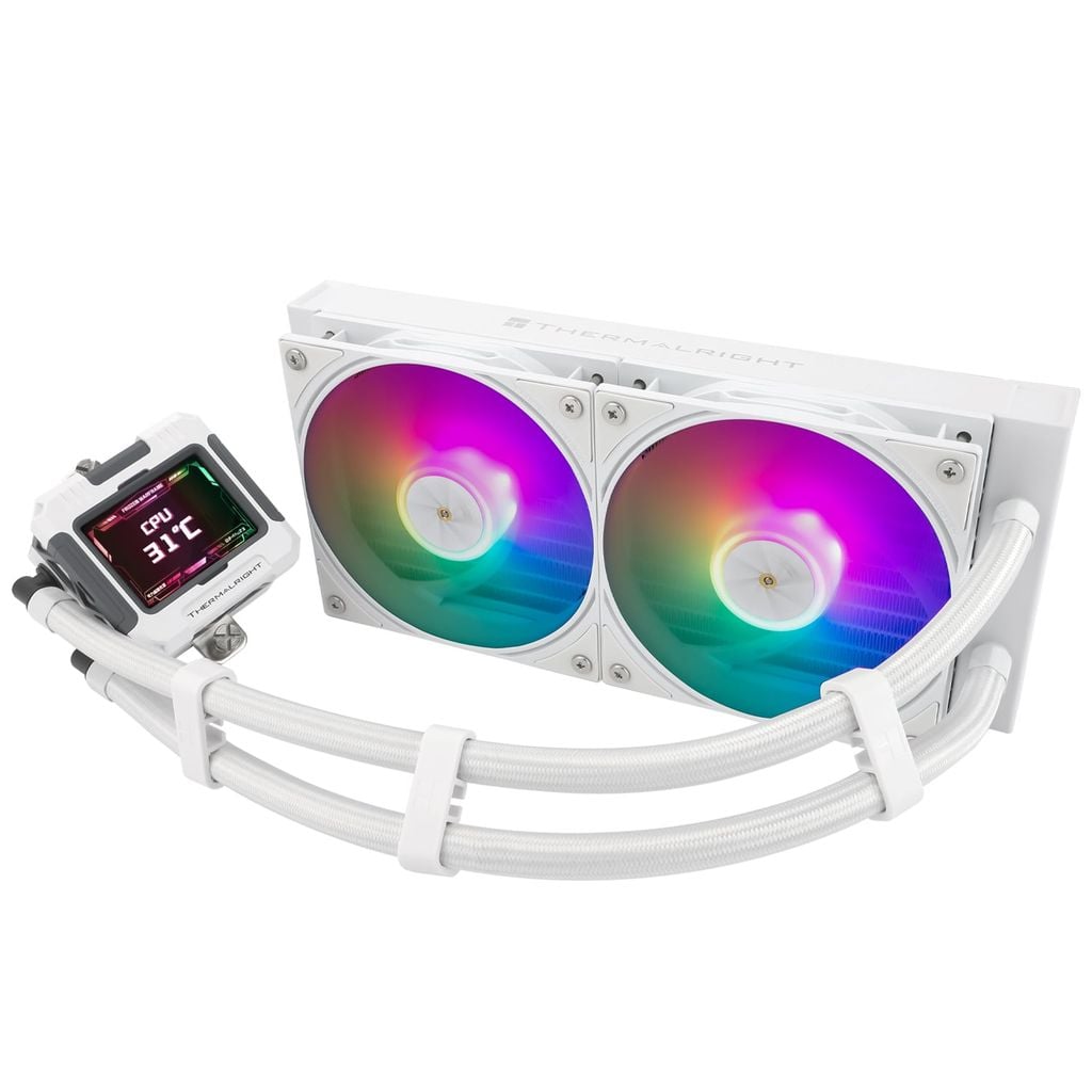 Tản nhiệt nước CPU AIO THERMALRIGHT FROZEN WARFRAME 240 LCD ARGB -  WHITE