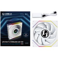 Fan Case LIAN LI UNI FAN TL WIRELESS LCD 120 | SINGLE PACK - WHITE (1 QUẠT LCD/CÁNH THUẬN)