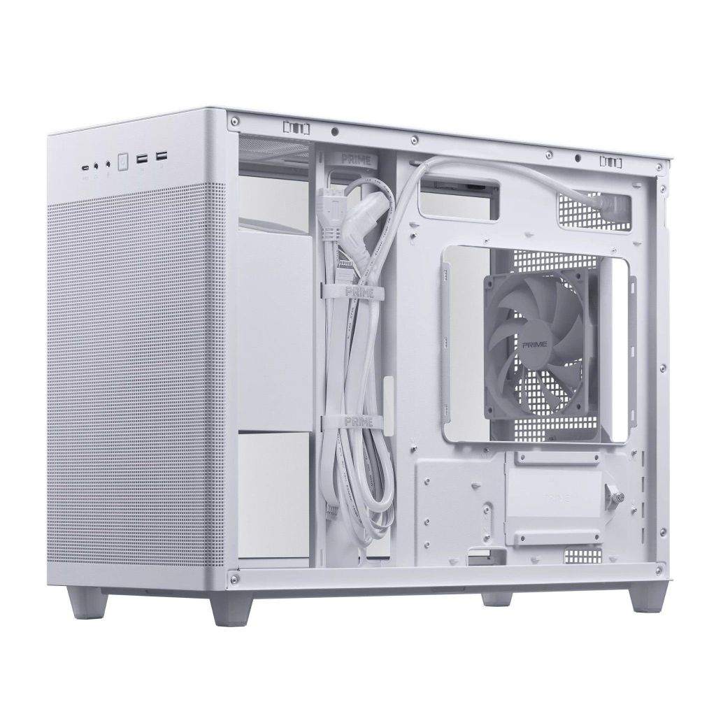 Vỏ Case ASUS PRIME AP201 TG - WHITE