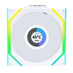 Fan Case Lian Li Uni Fan SL Wireless LCD 120 | Single Pack - WHITE (1 quạt CÓ LCD)