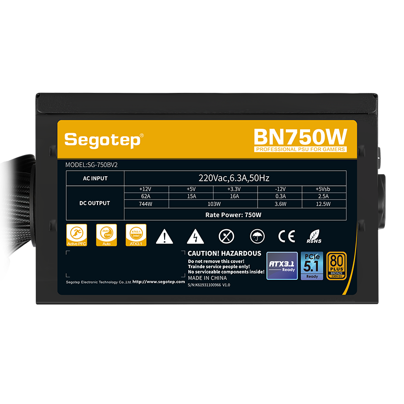 Nguồn Segotep BN750W 750W 80+ Bronze
