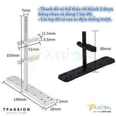 GIÁ ĐỠ BẮT LỖ FAN CHỐNG XỆ VGA - WHITE