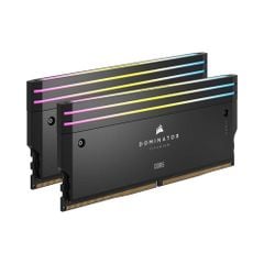 Bộ nhớ RAM PC Corsair DDR5 7200MT/s 32GB 2x16GB DIMM XMP 3.0 DOMINATOR TITANIUM Black Heatspreader RGB LED 1.45V - BLACK