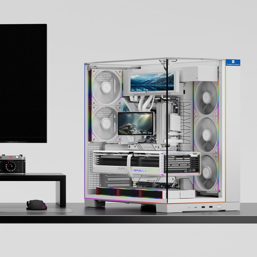 Tản nhiệt nước AIO THERMALRIGHT LEVITA VISION LCD 360 ARGB - WHITE (Màn hình 3D 2K 6.67