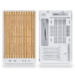 Vỏ case máy tính LIAN LI DAN A3 WOOD GLASS - mATX - WHITE (MATX/MFF/MẶT GỖ/KÍNH HÔNG)