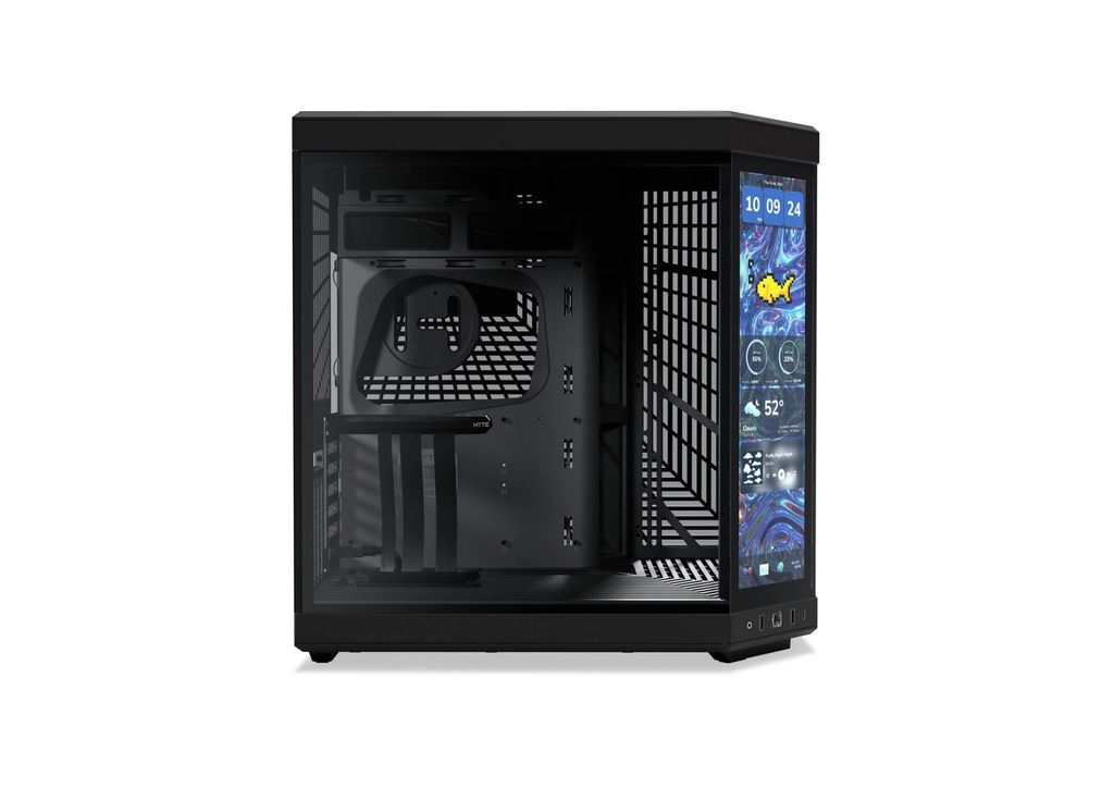 Vỏ Case HYTE Y70 Touch Infinite - BLACK / Đen toàn bộ (Pitch Black) (CS-HYTE-Y70TI-BB)