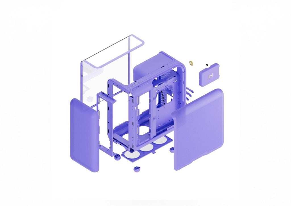 Vỏ Case Máy Tính HYTE X50 Case - TARO MILK