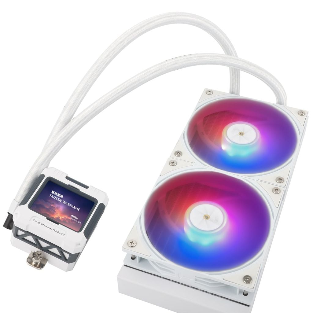 Tản nhiệt nước CPU AIO THERMALRIGHT FROZEN WARFRAME 240 LCD ARGB -  WHITE