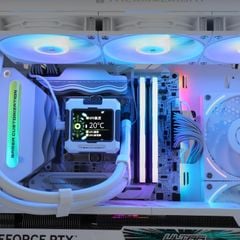 Tản nhiệt nước CPU AIO THERMALRIGHT FROZEN WARFRAME LCD 360 - WHITE | FW360W