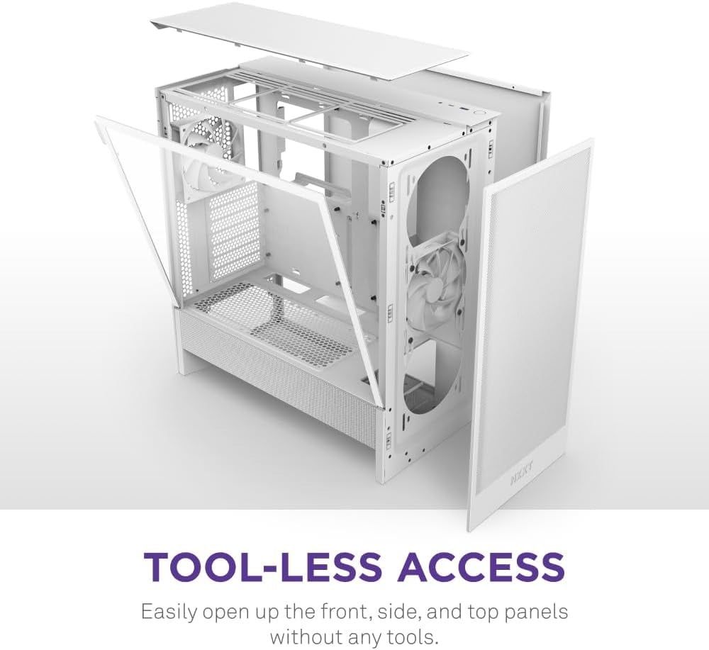 Vỏ Case NZXT H5 FLOW ALL - WHITE V2