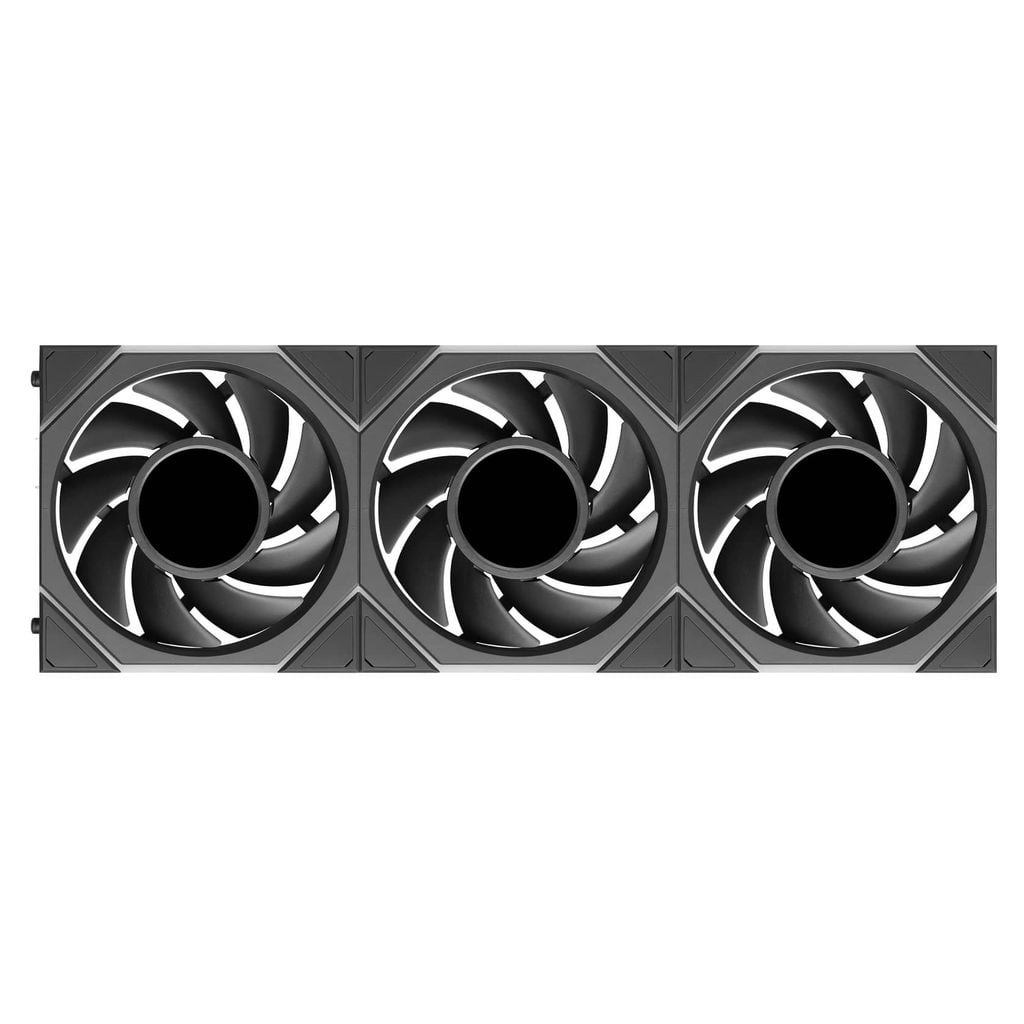 Bộ 3 fan case Lian Li Uni Fan TL FLEX LCD 120 REGULAR | REVERSED BLADE - BLACK (Quạt LCD 12cm)