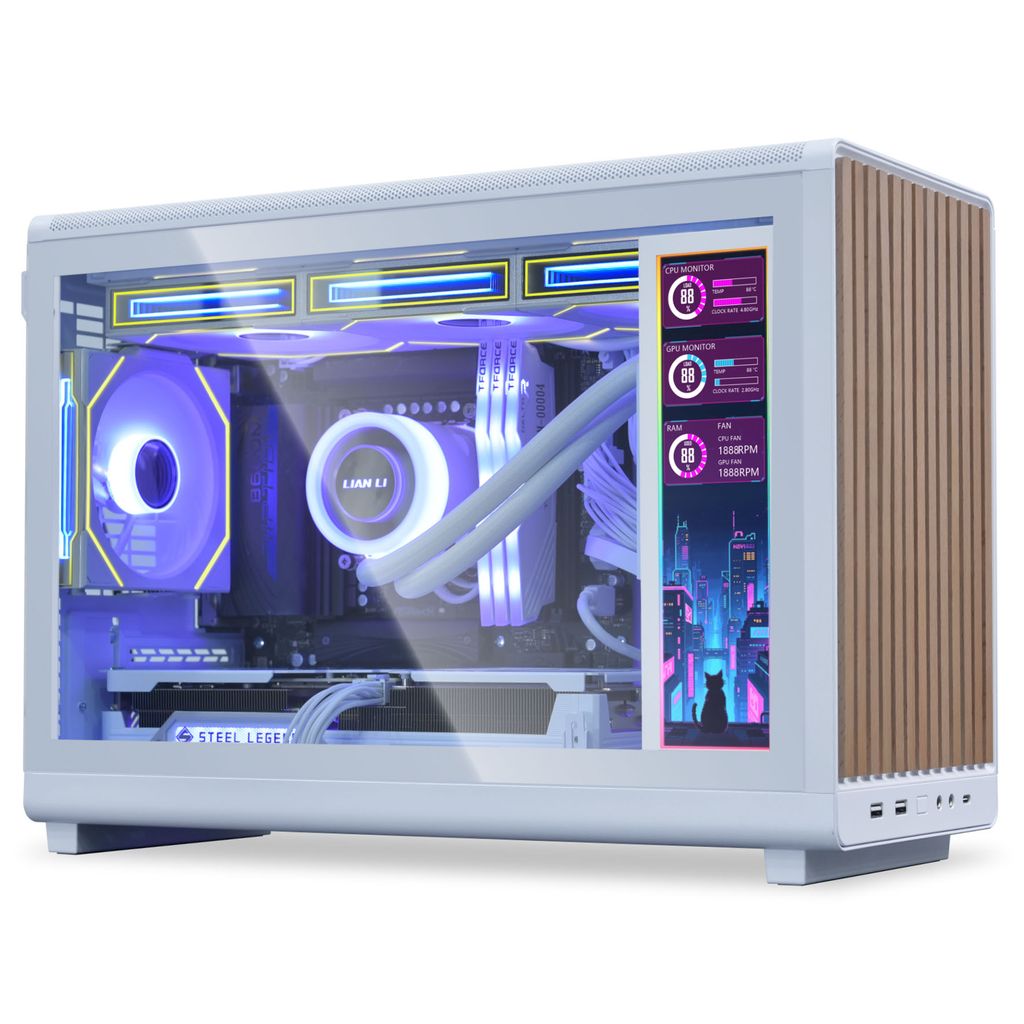 Màn hình LCD IPS Lian Li 8.8″ Universal Screen (US88v1) Black | White (Màn phụ đa năng/kết nối USB)