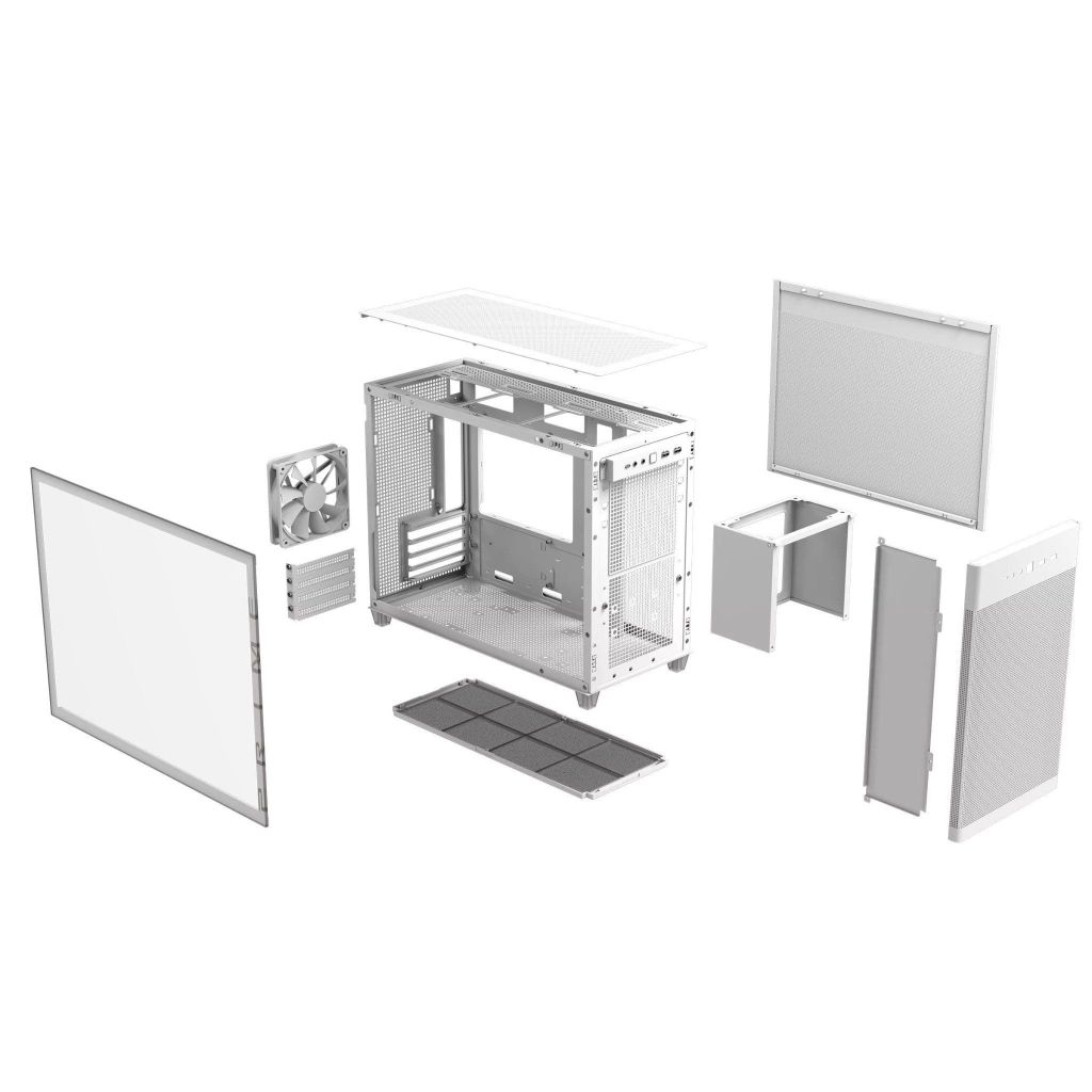 Vỏ Case ASUS PRIME AP201 TG - WHITE