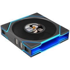 Bộ 3 fan case Lian Li Uni Fan TL FLEX LCD 120 REGULAR | REVERSED BLADE - BLACK (Quạt LCD 12cm)
