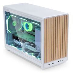 Vỏ case máy tính LIAN LI DAN A3 WOOD GLASS - mATX - WHITE (MATX/MFF/MẶT GỖ/KÍNH HÔNG)