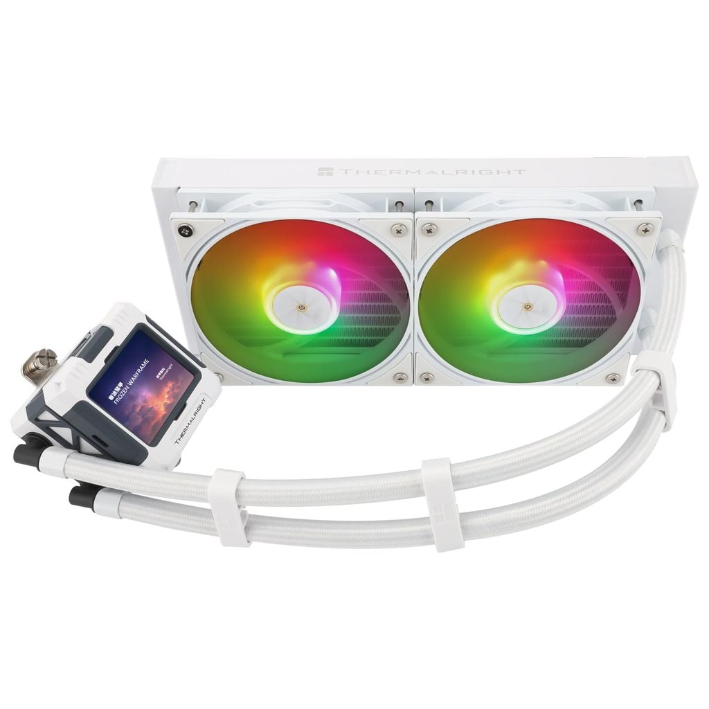 Tản nhiệt nước CPU AIO THERMALRIGHT FROZEN WARFRAME 240 LCD ARGB -  WHITE