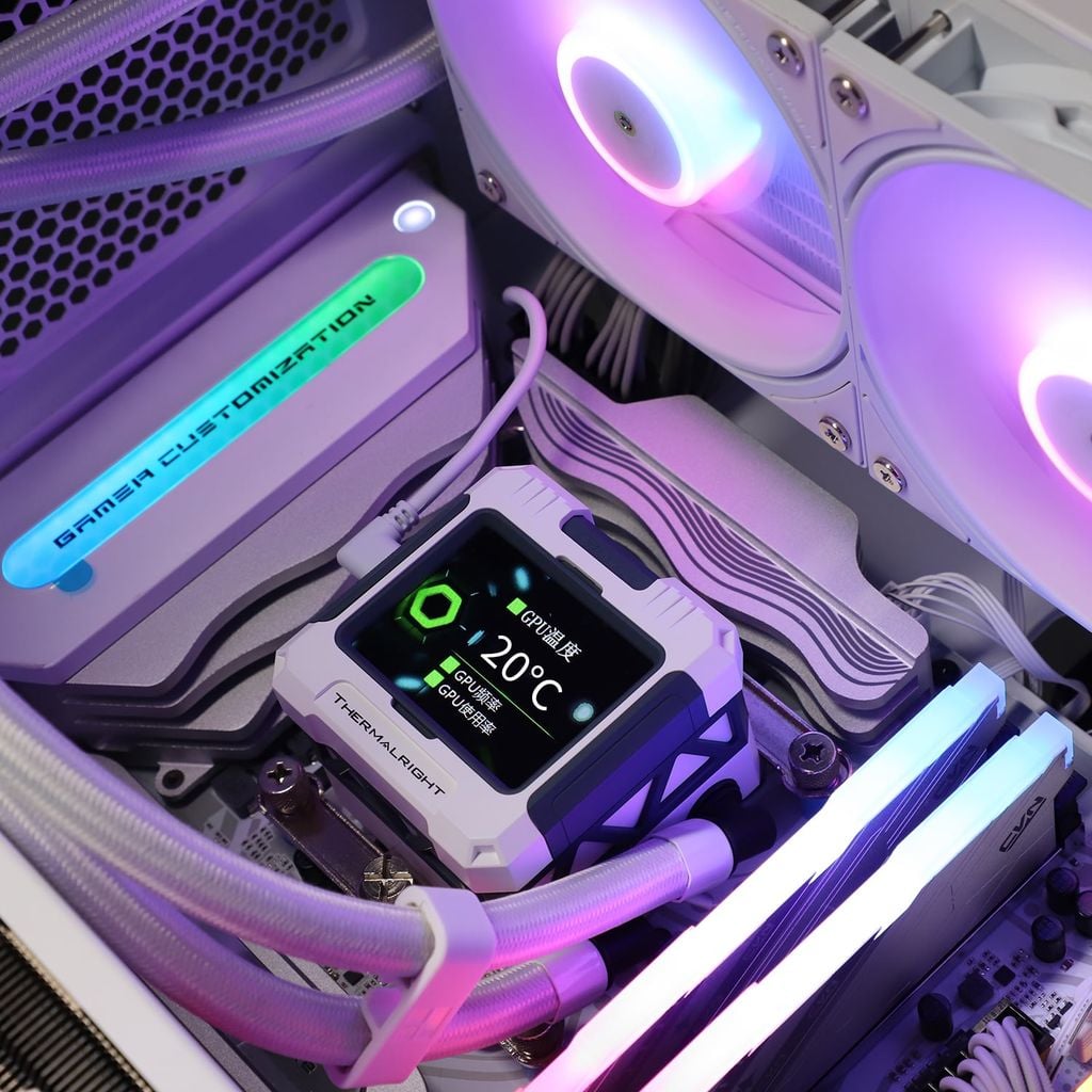 Tản nhiệt nước CPU AIO THERMALRIGHT FROZEN WARFRAME LCD 360 - WHITE | FW360W