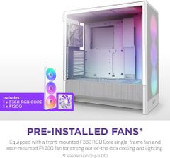 Vỏ Case NZXT H5 FLOW RGB ALL - WHITE V2