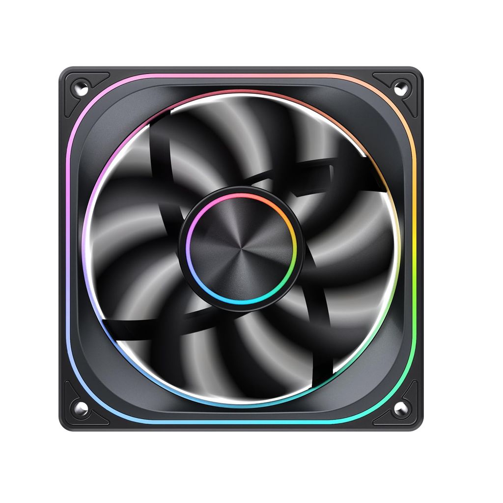 Quạt Fan case JONSBO ZA-120B | ZA-120BR LED ARGB - BLACK (CÁNH THUẬN / NGƯỢC)