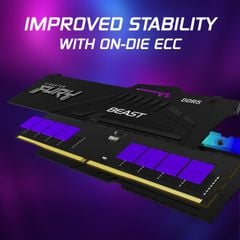RAM PC Kingston FURY Beast RGB 32GB (1x32GB) DDR5 6000Mhz | KF560C36BBE2A-32 (AMD EXPO+INTEL XMP)