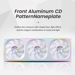 Quạt Fan case JONSBO ZA-360W | ZA-360WR LED ARGB - WHITE (CÁNH THUẬN / NGƯỢC)