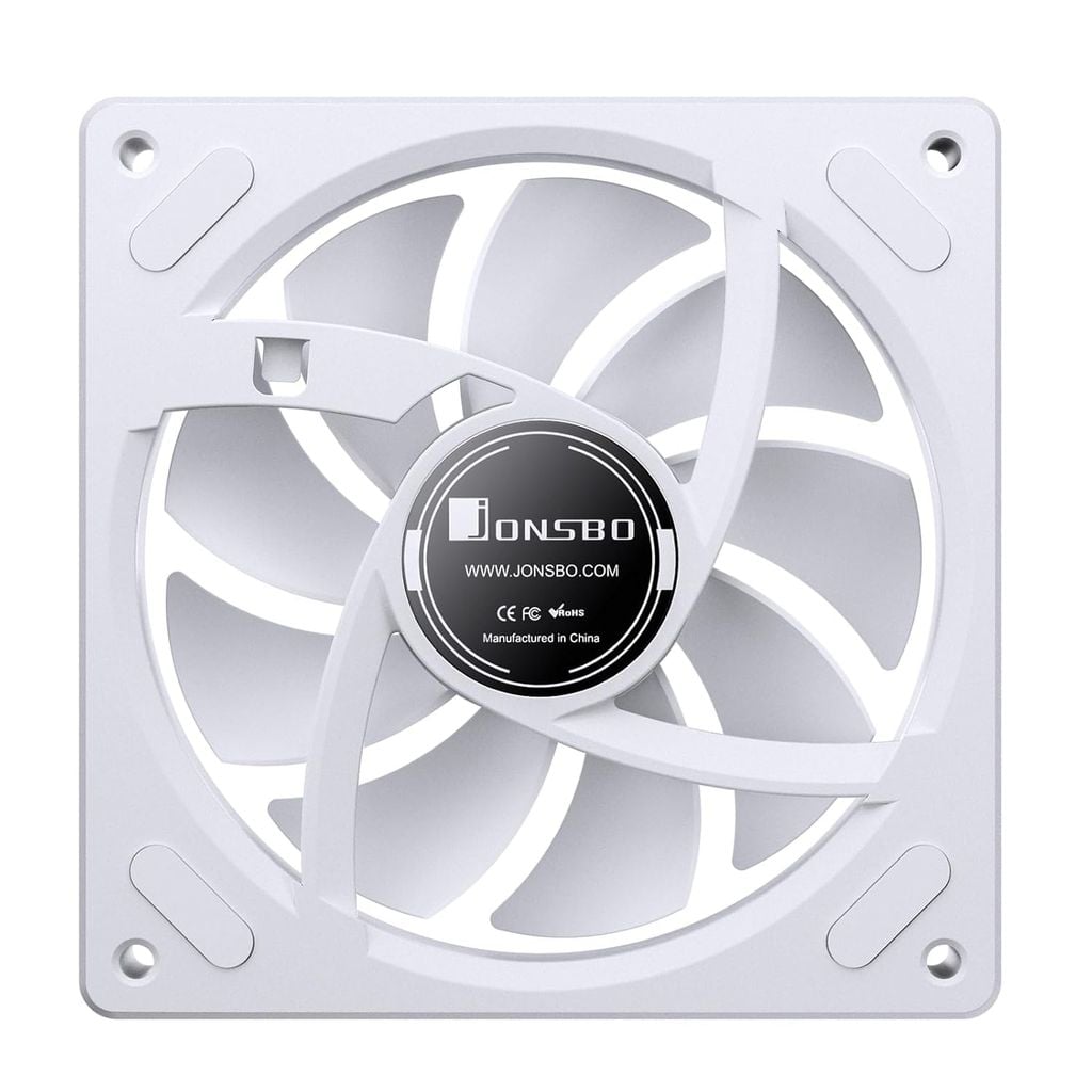 Quạt Fan case JONSBO ZA-120W | ZA-120WR LED ARGB - WHITE (CÁNH THUẬN / NGƯỢC)