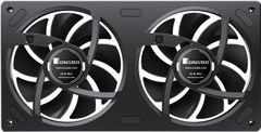 Quạt Fan case JONSBO ZA-240B | ZA-240BR LED ARGB - BLACK  (CÁNH THUẬN / NGƯỢC)