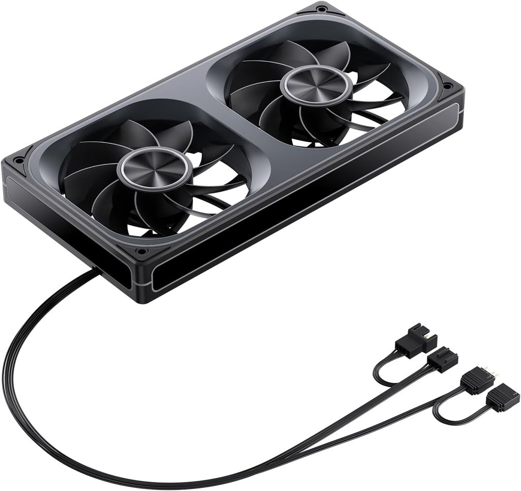 Quạt Fan case JONSBO ZA-240B | ZA-240BR LED ARGB - BLACK  (CÁNH THUẬN / NGƯỢC)