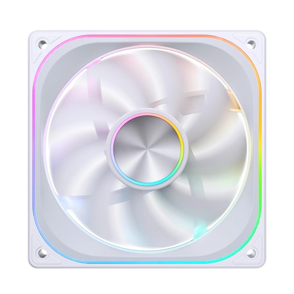 Quạt Fan case JONSBO ZA-120W | ZA-120WR LED ARGB - WHITE (CÁNH THUẬN / NGƯỢC)