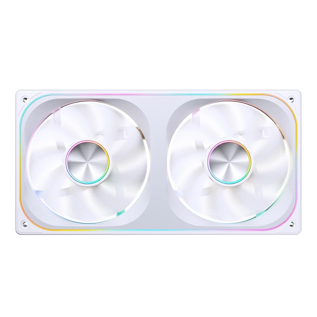 Quạt Fan case JONSBO ZA-240W | ZA-240WR LED ARGB - WHITE  (CÁNH THUẬN / NGƯỢC)