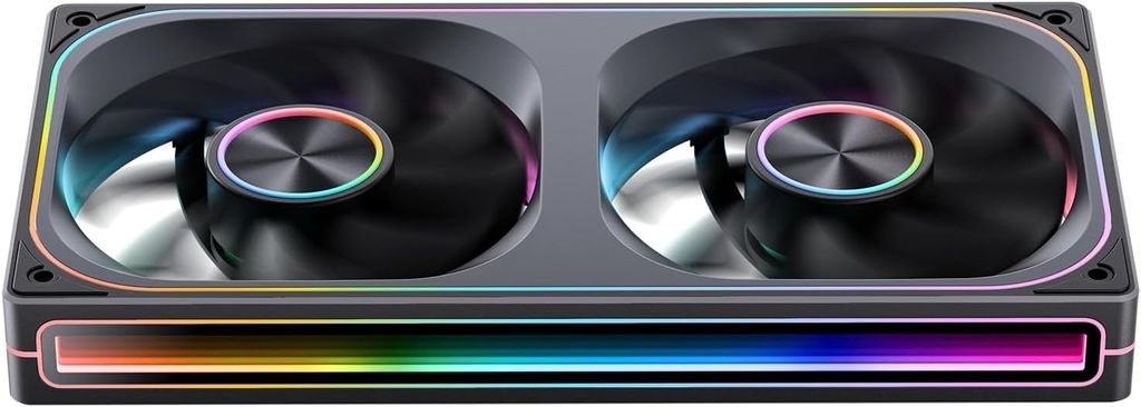 Quạt Fan case JONSBO ZA-240B | ZA-240BR LED ARGB - BLACK  (CÁNH THUẬN / NGƯỢC)