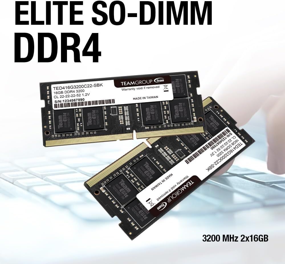 Ram Laptop TeamGroup ELITE 16GB DDR4 3200Mhz (TED416G3200C22-S01)