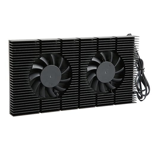 Bộ tản nhiệt mặt sau VGA GPU BACKPLATE COOLER bằng nhôm, kèm 2 quạt 6cm