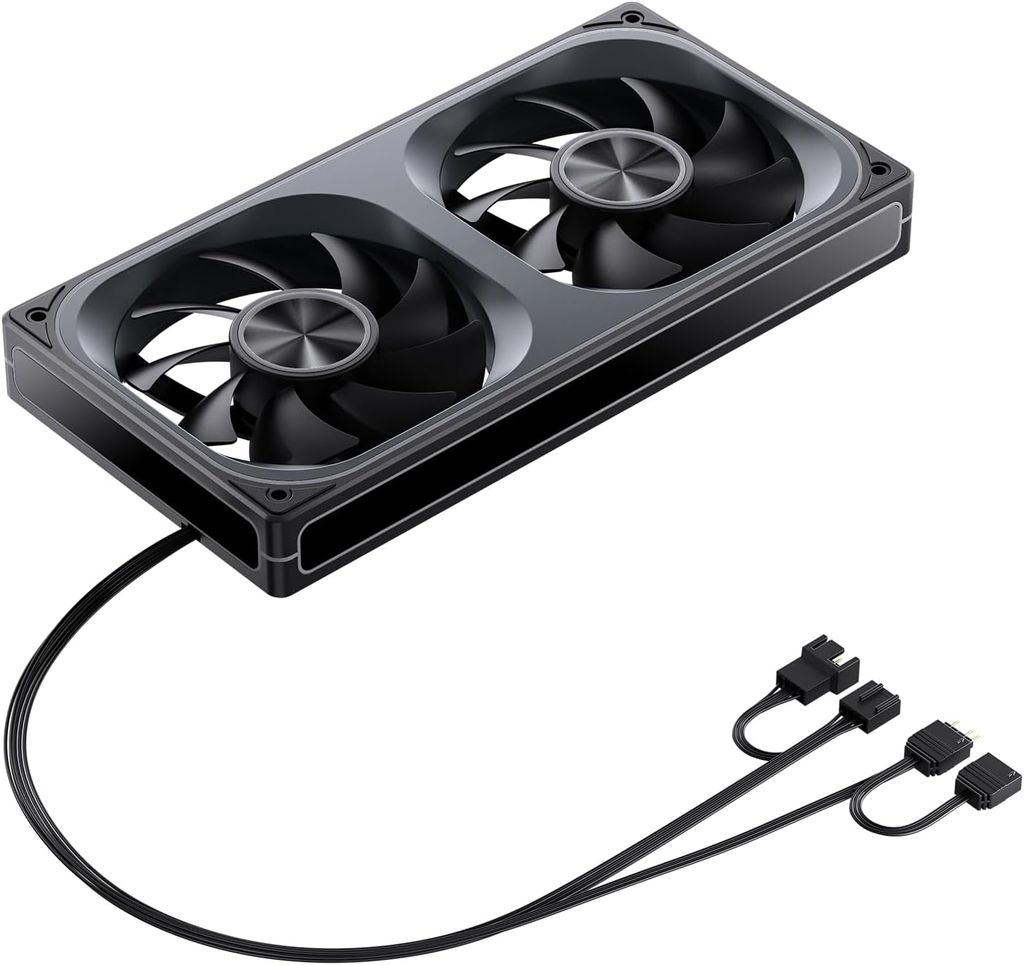 Quạt Fan case JONSBO ZA-240B | ZA-240BR LED ARGB - BLACK  (CÁNH THUẬN / NGƯỢC)