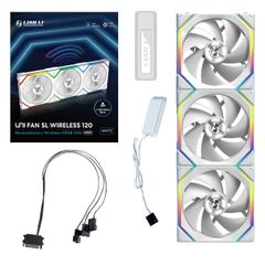 Fan Case LIAN LI UNI FAN SL WIRELESS 120 | SINGLE PACK - WHITE (1 QUẠT KHÔNG LCD)