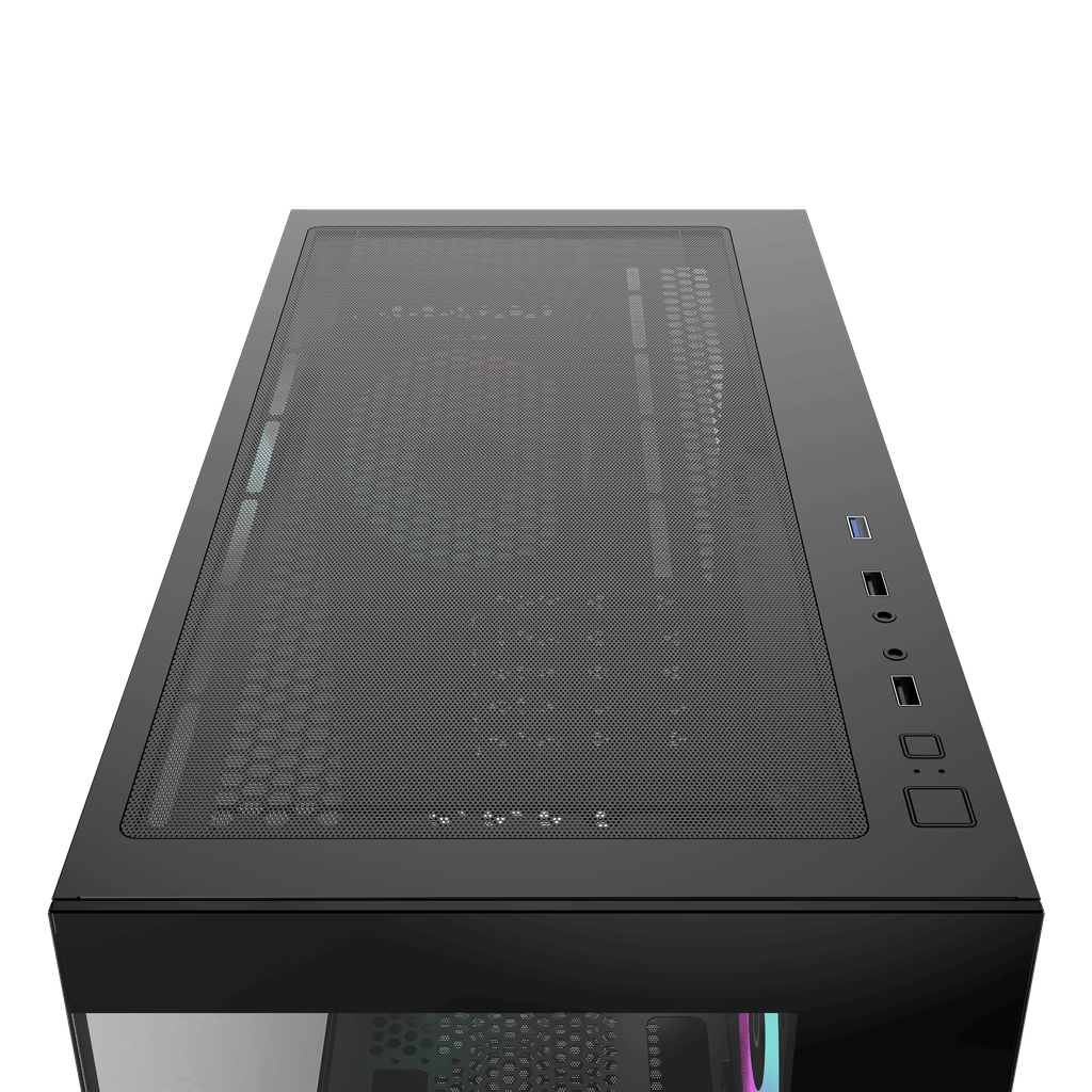 Vỏ Case Ocypus Gamma C52 ARGB - BLACK (Sẵn 3 Fan ARGB)