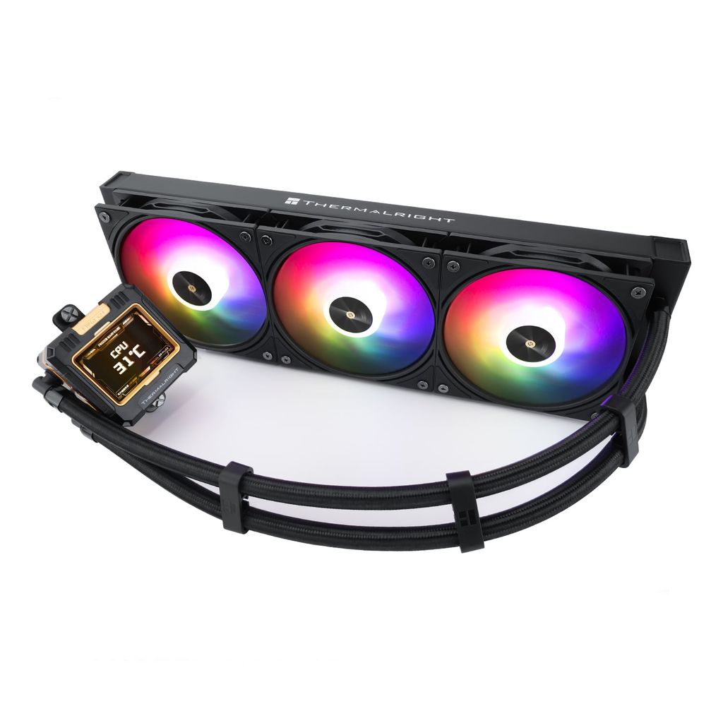 Tản nhiệt nước CPU AIO THERMALRIGHT FROZEN WARFRAME LCD 360 - BLACK | FW360B