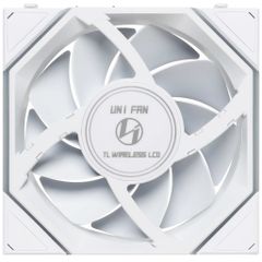 Fan Case LIAN LI UNI FAN TL WIRELESS LCD 120 | SINGLE PACK - WHITE (1 QUẠT LCD/CÁNH THUẬN)