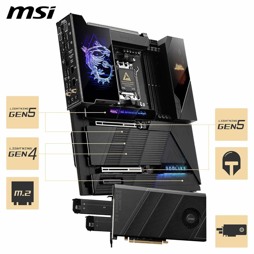 BO MẠCH CHỦ MAINBOARD MSI MEG X870E GODLIKE